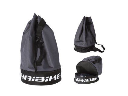 Haibike Sportovní taška Matchsack Haibike, šedá/cerná, 30x50cm