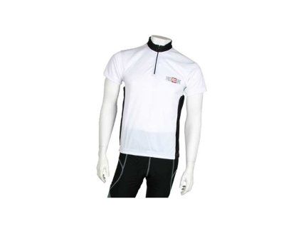 Cyklistický dres Pell's Basic bílá vel. S
