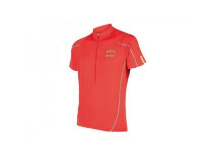 Cyklistický dres Sensor Merino Wool pánský červená