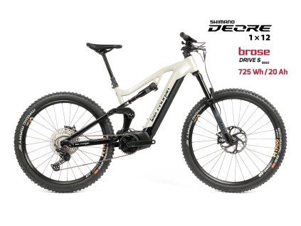Lee Cougan E-Quest – Brose S / 725 Wh, 20 Ah / Shimano Deore 1x12, bílá